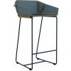 GANDIA BLASCO TEXTILE counter stool with backrest GANDIA BLASCO TEXTILE counter stool with backrest