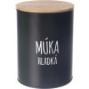 Dóza Múka hladká BLACK pr. 13 cm Dóza Múka hladká BLACK pr. 13 cm