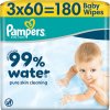 Pampers Aqua Soft Touch vlhčené utierky 3 x 60 ks Pampers Aqua Soft Touch vlhčené utierky 3 x 60 ks