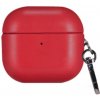 AppleKing obal z PU kože s karabínou pre AirPods 4 - červený - možnosť vrátiť tovar ZADARMO do 30tich dní AppleKing obal z PU kože s karabínou pre AirPods 4 - červený - možnosť vrátiť tovar ZADARMO do 30tich dní