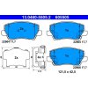 Sada brzdových platničiek kotúčovej brzdy ATE 13.0460-5505.2 Sada brzdových platničiek kotúčovej brzdy ATE 13.0460-5505.2