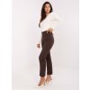 Pants-IT-SP-FL9069.00-dark brown biela | hnedá M RUE PARIS 5906694049538 Pants-IT-SP-FL9069.00-dark brown biela | hnedá M RUE PARIS 5906694049538