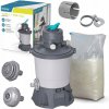 Piesková filtrácia do bazéna 3596 L/h + 25 kg piesku, spojky a hadice Bestway Piesková filtrácia do bazéna 3596 L/h + 25 kg piesku, spojky a hadice Bestway