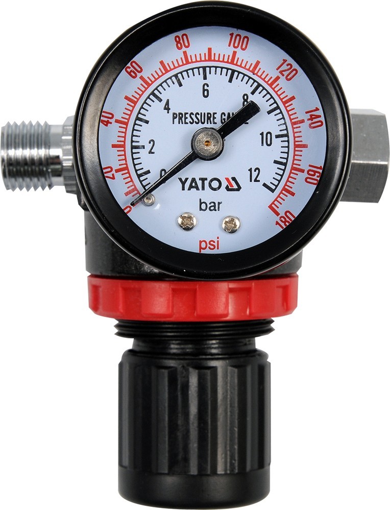 YATO Regulátor tlaku vzduchu 1|4 / Max. tlak 1.2 MPa / Závit G 1|4 / Pracovný tlak 0 - 10.2 bar (YT-2381)