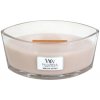 WoodWick Vanilla & Sea Salt vonná sviečka s dreveným knôtom 453,6 g