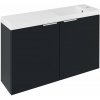 Sapho LATUS X umývadlová skrinka s umývadlom 80x54,5x22cm, antracitový mat LT110-SET07 Sapho LATUS X umývadlová skrinka s umývadlom 80x54,5x22cm, antracitový mat LT110-SET07