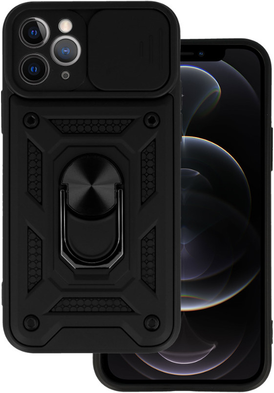 Púzdro Camshield Ring Armor Apple iPhone 7 Plus/8 Plus čierne