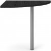 Nábytek PEGAS s.r.o. Rohový díl ke stolu Office 458 černá/silver grey Nábytek PEGAS s.r.o. Rohový díl ke stolu Office 458 černá/silver grey