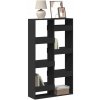 VidaXL Regál, čierny, 100x33x175 cm, drevotrieska VidaXL Regál, čierny, 100x33x175 cm, drevotrieska