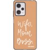 Picasee silikonový černý obal pro Xiaomi Redmi Note 12 Pro+ 5G - Boss Mama Picasee silikonový černý obal pro Xiaomi Redmi Note 12 Pro+ 5G - Boss Mama