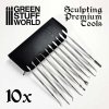 Green Stuff World 10x Professional Sculpting Tools with case / 10x sochárske nástroje s puzdro Green Stuff World 10x Professional Sculpting Tools with case / 10x sochárske nástroje s puzdro