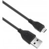 Solight SSC13005E USB 2.0 A konektor - USB B micro konektor, sáčok, 50cm