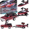 Maisto kovový model 1:64 – CHEVROLET K5 BLAZER s prívesom a motorovým člnom Maisto kovový model 1:64 – CHEVROLET K5 BLAZER s prívesom a motorovým člnom