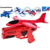Gametime pistole 21 cm s letadlem pěnovým vystřelovacím mix barev modrá červená