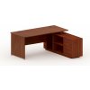 Kancelársky stôl so skrinkou MIRELLI 160x160 cm, pravý, orech Kancelársky stôl so skrinkou MIRELLI 160x160 cm, pravý, orech