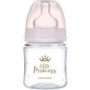 Canpol babies fľaša sa širokým hrdlom Royal Baby Pink 120 ml