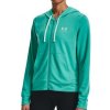 Dámska mikina Under Armour Rival Terry FZ Hoodie - Dámska voľnočasová mikina Rival Terry na zips s kapucňou a bočnými vreckami od značky Under Armour, ružová farebná verzia. Dámska mikina Under Armour Rival Terry FZ Hoodie - Dámska voľnočasová mikina Rival Terry na zips s kapucňou a bočnými vreckami od značky Under Armour, ružová farebná verzia.
