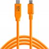 Tether Tools TET-CUC2515-ORG USB-C na 2.0 Micro-B, 4,6m, oranžový