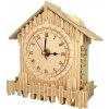 Woodcraft Dřevěné 3D puzzle hodiny domek Woodcraft Dřevěné 3D puzzle hodiny domek