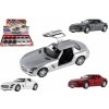 Teddies Auto Kinsmart Mercedes-Benz SLS AMG kov/plast 13cm na spätné natiahnutie 4 farby Teddies Auto Kinsmart Mercedes-Benz SLS AMG kov/plast 13cm na spätné natiahnutie 4 farby