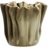 MADAM STOLTZ Kameninový obal na kvety Crafted Beige Ø 18 cm MADAM STOLTZ Kameninový obal na kvety Crafted Beige Ø 18 cm