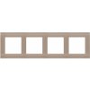 Rámček 4-násobný Nature matné sklo/béžová SIMON55 (Simon) Rámček 4-násobný Nature matné sklo/béžová SIMON55 (Simon)