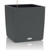 Lechuza Samozavlažovací kvetináč Cube Cottage, 40 × 40 × 40 mm, plast, šedá, 15382 Lechuza Samozavlažovací kvetináč Cube Cottage, 40 × 40 × 40 mm, plast, šedá, 15382