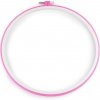 Vyšívací kruh plastový - 1 ks 2 (Ø26,4 cm) ružová Vyšívací kruh plastový - 1 ks 2 (Ø26,4 cm) ružová