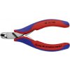 Kliešte Knipex 62 12 120 120 mm štiepacie čelné, šikmé pre elektroniku Kliešte Knipex 62 12 120 120 mm štiepacie čelné, šikmé pre elektroniku