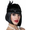 Čelenka Charleston čierna s perím Čelenka Charleston čierna s perím