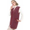 Vesta z ovčí vlny dlouhá káro 3XL - cez prsia 129 cm Vesta z ovčí vlny dlouhá káro 3XL - cez prsia 129 cm