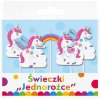 Sviečky na tortu Unicorn Godan