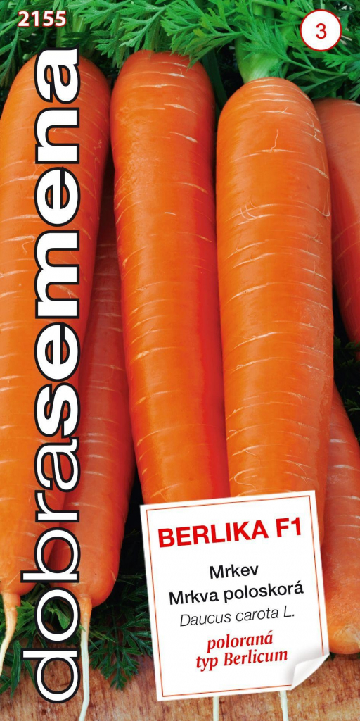 Dobré semená Mrkva - Berlika F1 poloranná 1,3g