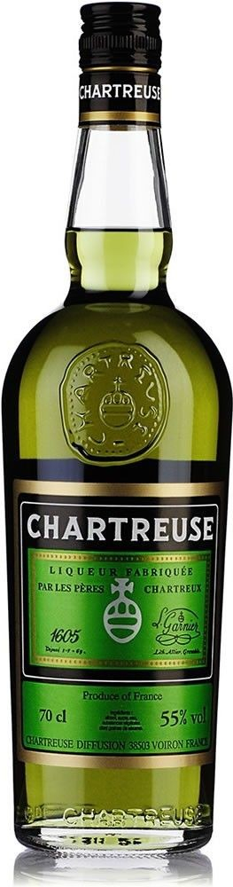 Chartreuse Verte Liqueur 55% 0,7 l (čistá fľaša)