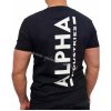 Alpha Industries Backprint T black tričko pánske čierne Alpha Industries Backprint T black tričko pánske čierne