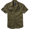 Brandit košele Luis Vintage shirt short sleeve olivová