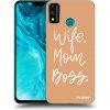 Picasee silikónový prehľadný obal pre Honor 9X Lite - Boss Mama Picasee silikónový prehľadný obal pre Honor 9X Lite - Boss Mama