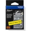 zmršťovacia bužírka BROTHER HSe651E čierne písmo, žltá bužírka TUBE (21mm) (HSE651E) zmršťovacia bužírka BROTHER HSe651E čierne písmo, žltá bužírka TUBE (21mm) (HSE651E)