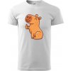 Kapybara s palcom hore - Tričko extra veľké (5-8XL) - 5XL ( Biela ) Kapybara s palcom hore - Tričko extra veľké (5-8XL) - 5XL ( Biela )