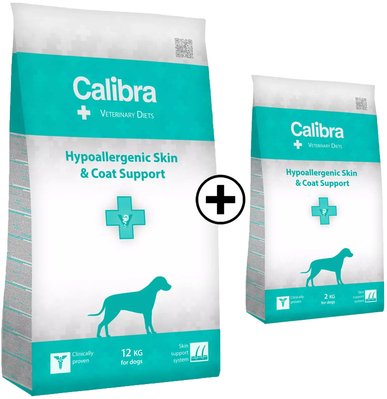 Calibra Vet Diet Dog Hypoallergenic Skin Coat support 12 kg