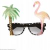 Havajské okuliare Widmann 0322F s plameniakom a palmou Havajské okuliare Widmann 0322F s plameniakom a palmou