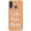 Picasee silikonový průhledný obal pro Huawei P30 Lite - Boss Mama Picasee silikonový průhledný obal pro Huawei P30 Lite - Boss Mama