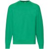 Mikina pánska Fruit of the Loom Classic Raglan Sweat - zelená, L Mikina pánska Fruit of the Loom Classic Raglan Sweat - zelená, L