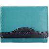Dámska kožená peňaženka Segali SG61420 tyrkysová/modrá