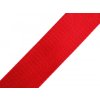 Hladký obojstranný popruh s leskom šírka 38 mm - 1 m 6 červená Hladký obojstranný popruh s leskom šírka 38 mm - 1 m 6 červená