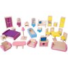 Bigjigs Toys Dřevěný nábytek do domečku pro panenky Bigjigs Toys Dřevěný nábytek do domečku pro panenky