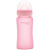 Everyday Baby fľaša sklo chránená pred rozbitím rose pink 240 ml