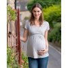 Jožánek dojčiaca tehotenská tunika Anička kr. rukáv šedý melír Jožánek dojčiaca tehotenská tunika Anička kr. rukáv šedý melír