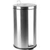Odpadkový kôš, s pedálom, nerezová oceľ, odnímateľná plastová nádoba, 30 l Odpadkový kôš, s pedálom, nerezová oceľ, odnímateľná plastová nádoba, 30 l