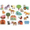 Vilac Drevené magnetky farma 20ks Vilac Drevené magnetky farma 20ks